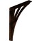 Ekena Millwork Nevio Wrought Iron Bracket, (Single center brace), Antiqued Copper 1 1/2"W x 10"D x 12"H BKTM01X10X12SNEACO - alternate 1
